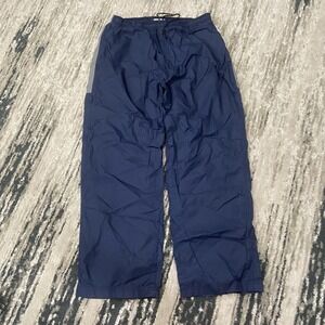 Reebok Track Pants Mens XL Blue Lined Baggy Y2K 90s Athletic Windbreaker Gym‎